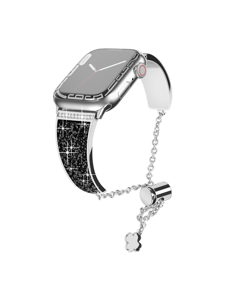 Flash Diamond Bracelet Stainless Steel Apple Watch Band - Tatanband