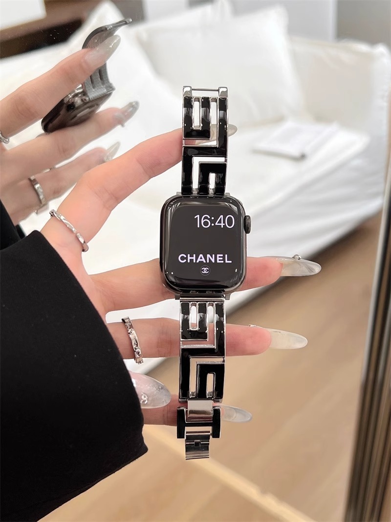 L-shaped Hollow Bracelet Stainless Steel Band-Tatan Band