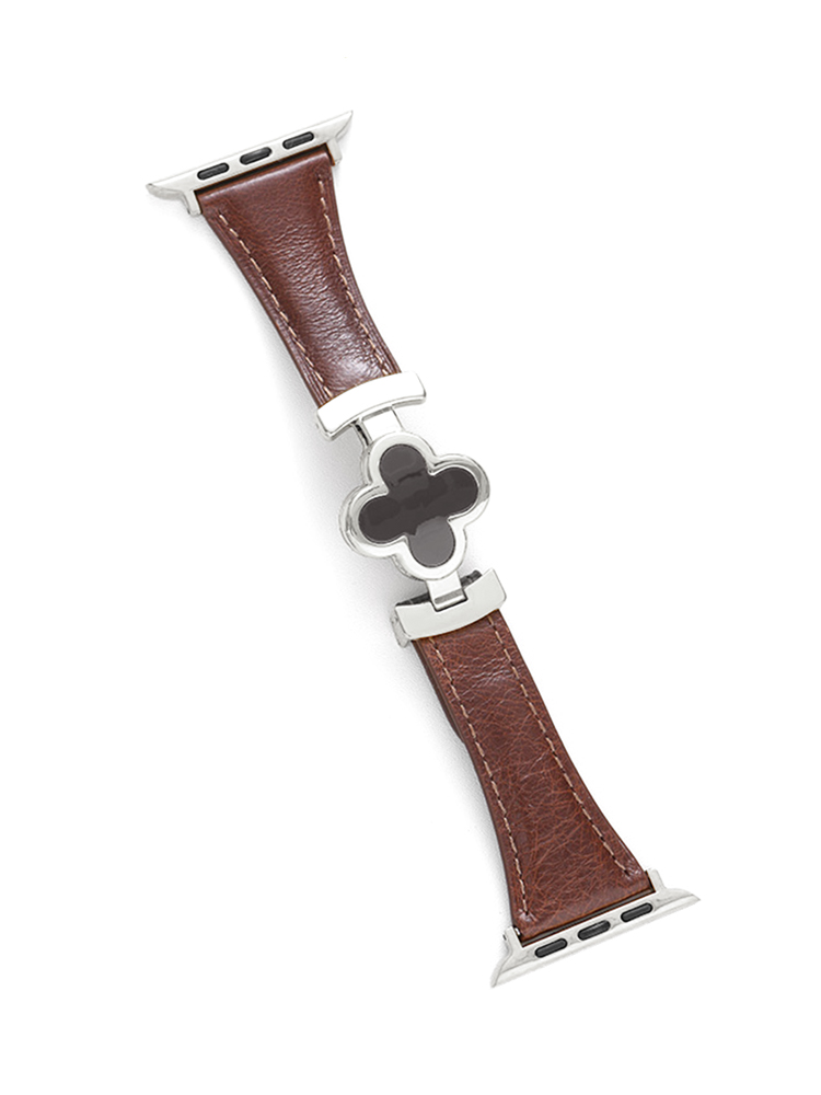 Clover Magnetic Curve Leather Apple Watch Band - Tatanband