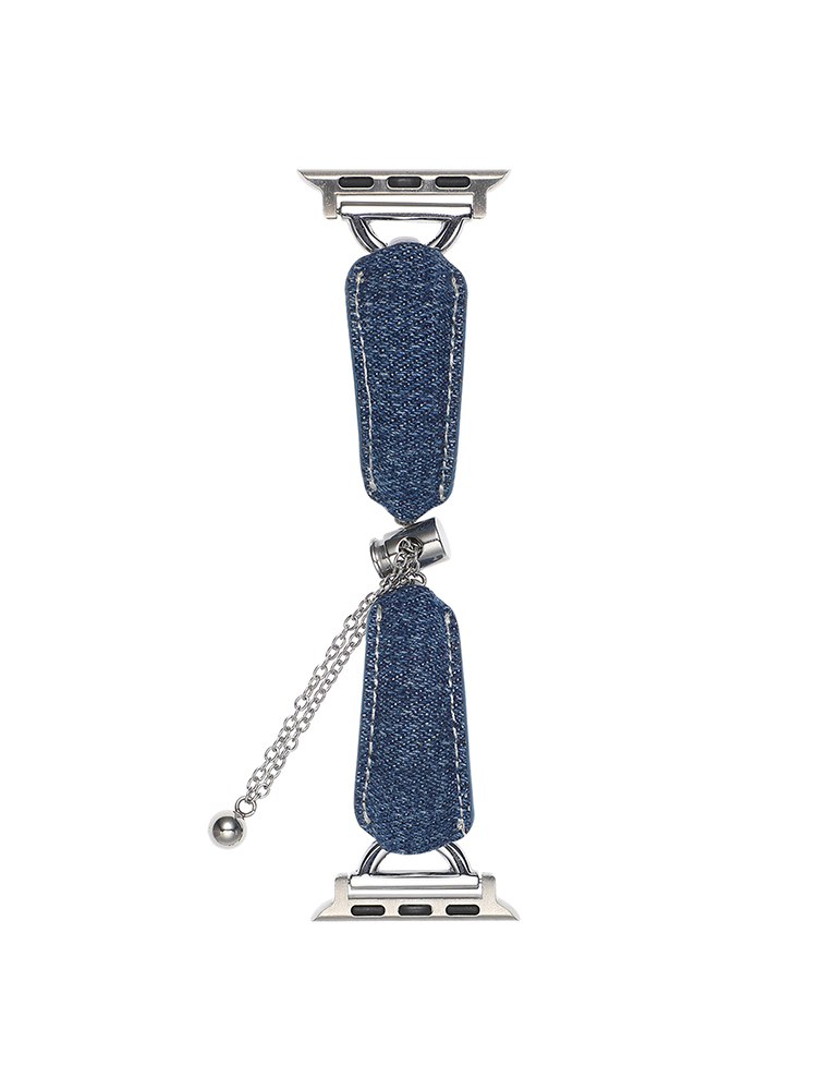D-shaped Buckle Bracelet Denim Apple Watch Band - Tatanband