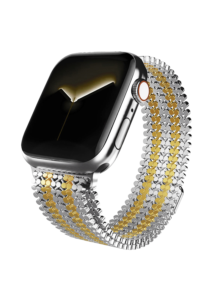 Molecular Arrangement Magnetic Stainless Steel Apple Watch Band