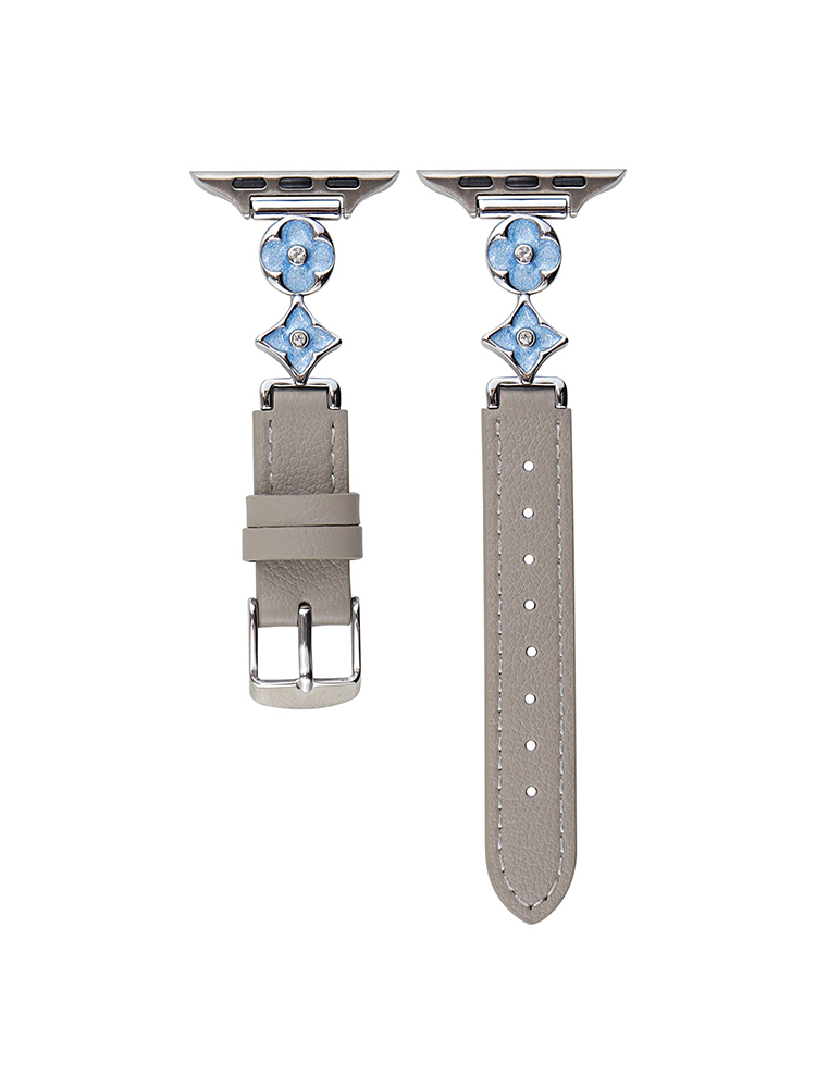 Retro Pattern Connecting Buckle Leather Band