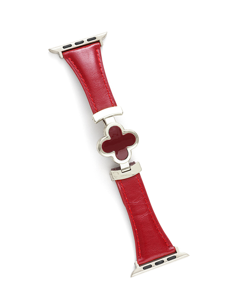 Clover Magnetic Curve Leather Apple Watch Band - Tatanband