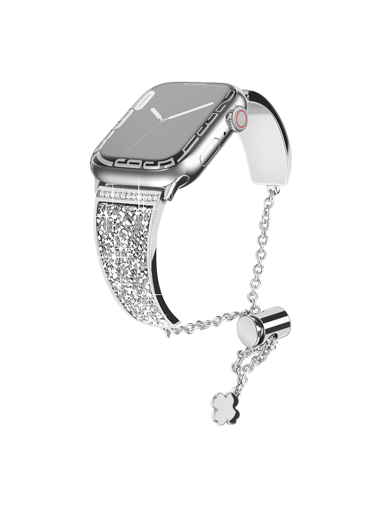 Flash Diamond Bracelet Stainless Steel Apple Watch Band - Tatanband