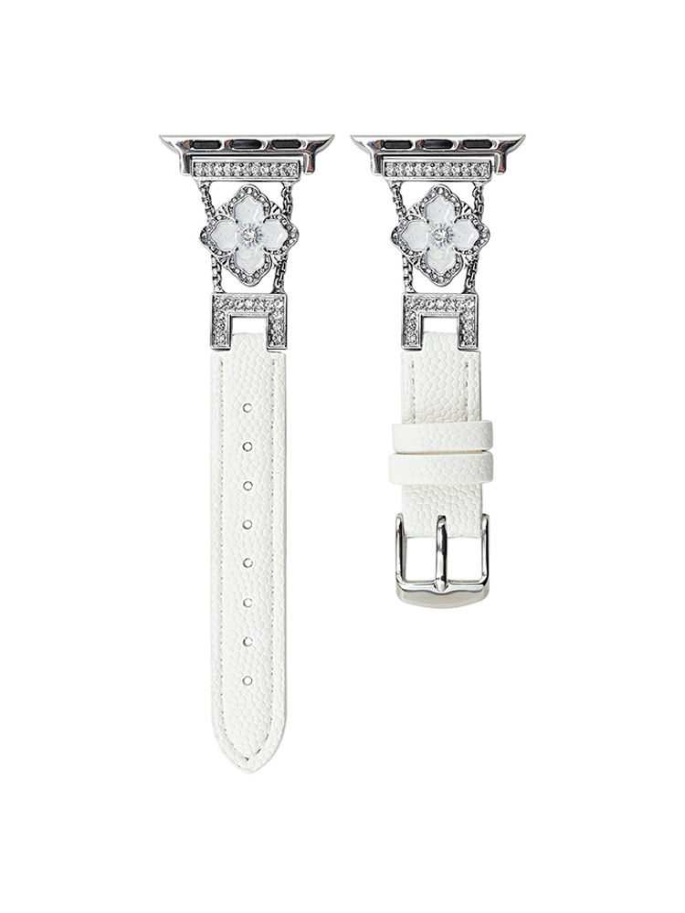 Exotic Four-Leaf Clover Buckle Leather Band