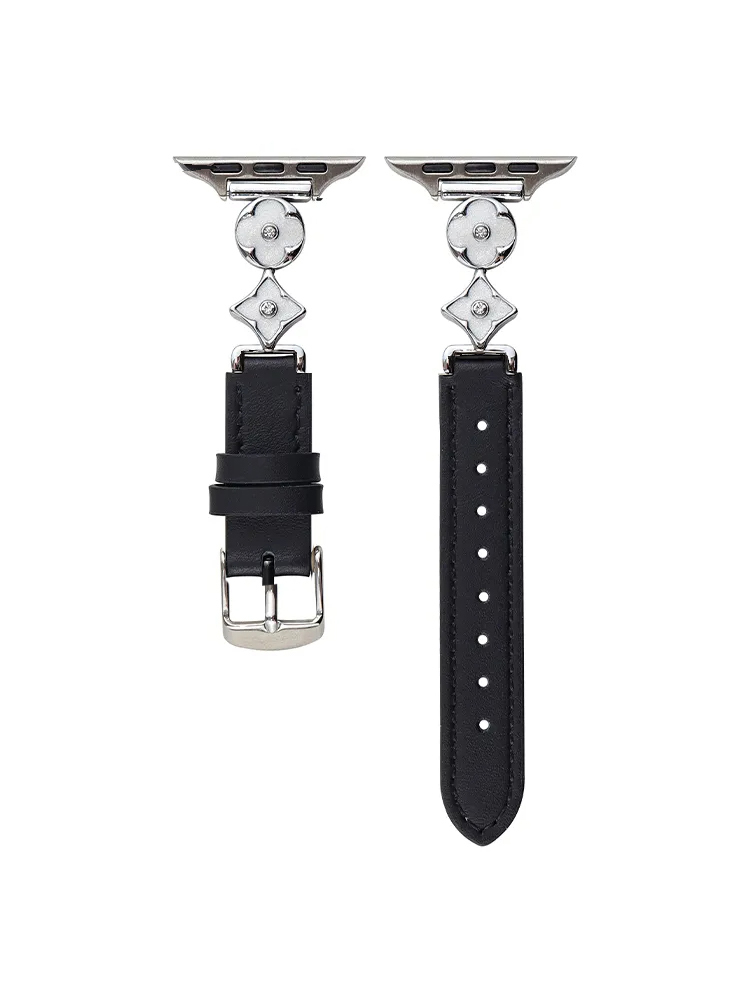 Retro Pattern Connecting Buckle Leather Band