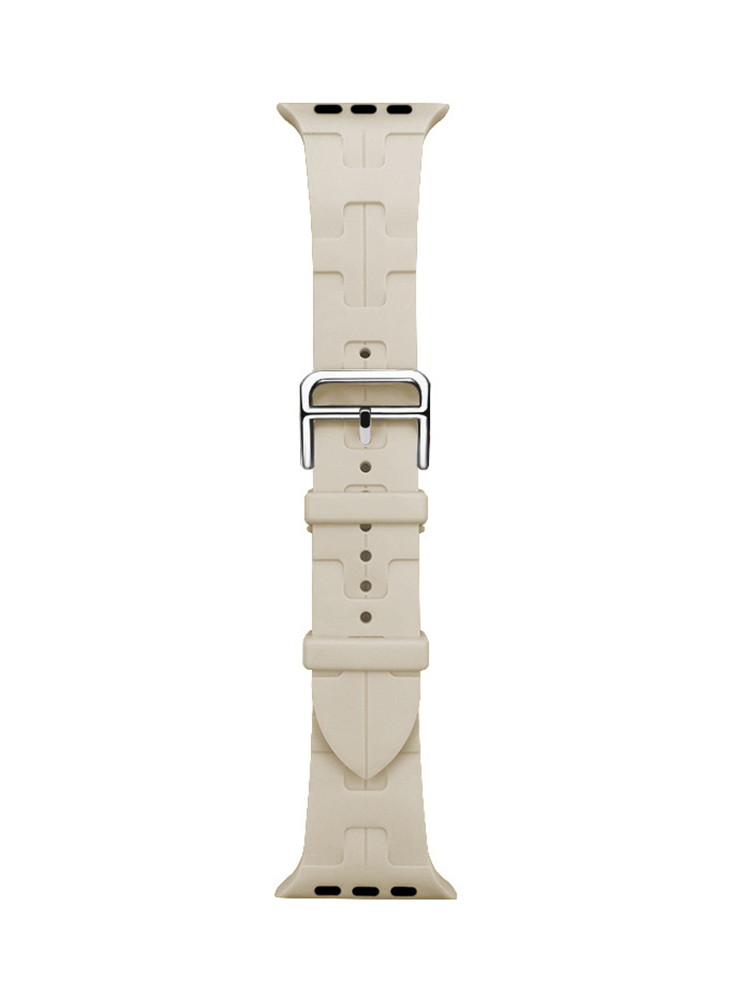 H Letter Print Silicone Apple Watch Band - Tatanband