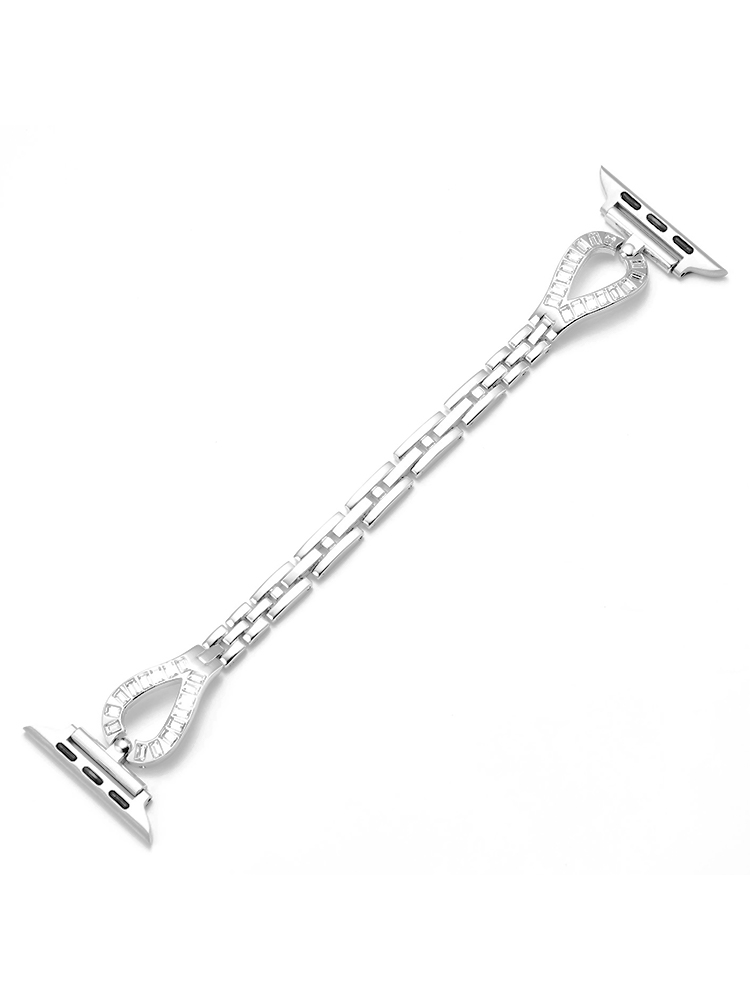 Zircon Teardrop-shaped Stainless Steel Apple Watch Band - Tatanband