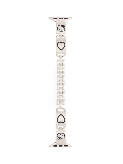 Kitty and Heart Carving Stainless Steel Band