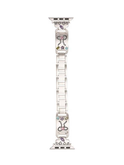 Gem-set Bracelet Stainless Steel Band