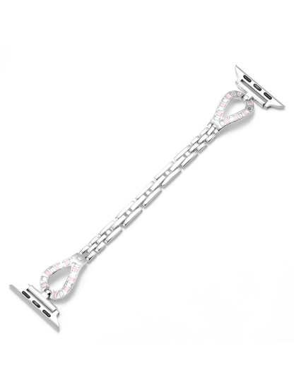 Zircon Teardrop-shaped Stainless Steel Band