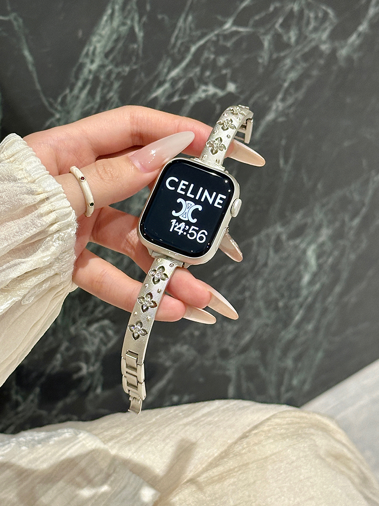 Four-leaf Clover Hollow Bracelet Stainless Steel Band