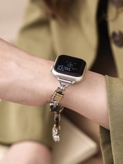 Retro Heart Shape Pendant Chain Stainless Steel Band