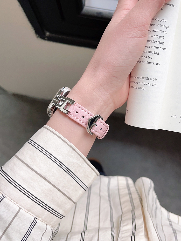 Sliding Diamond Leather Band