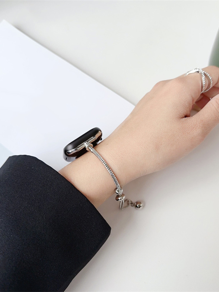 Beaded Bracelet Stainless Steel Band