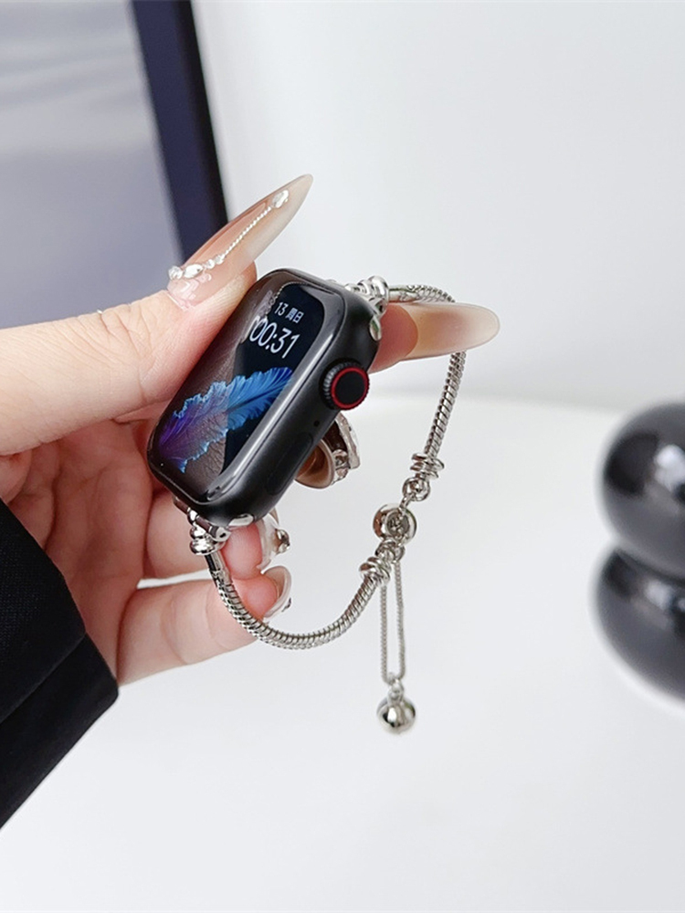 Beaded Bracelet Stainless Steel Band