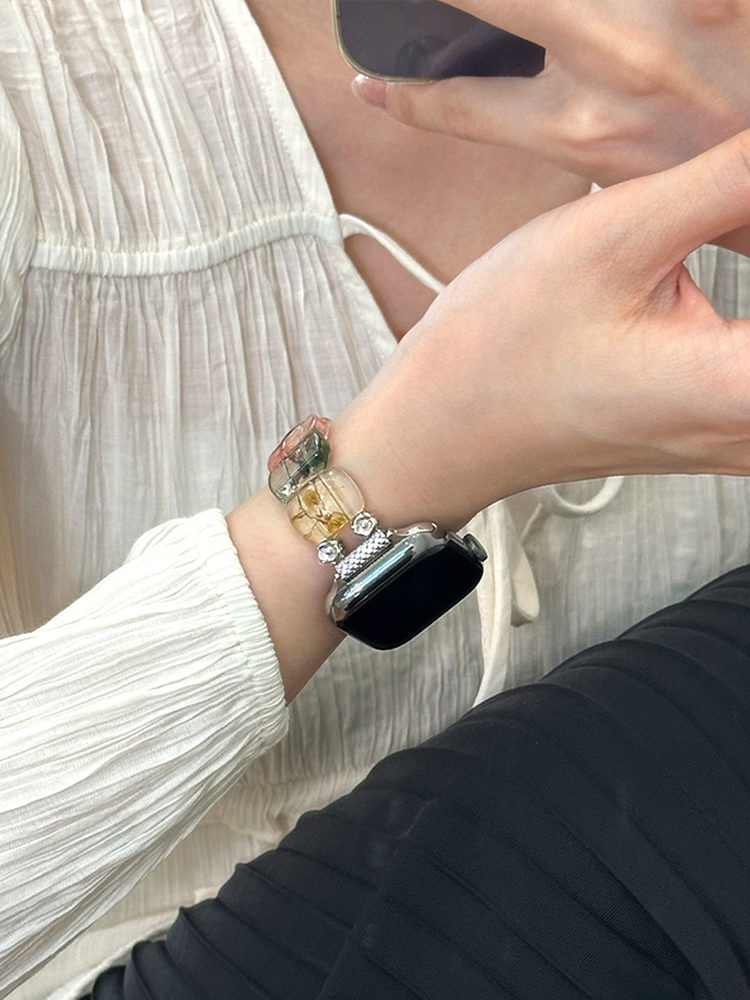 Watercolor Clear Crystal Band