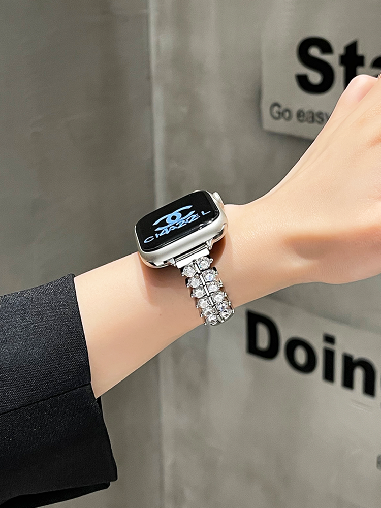 Wheatear Zircon Stainless Steel Band