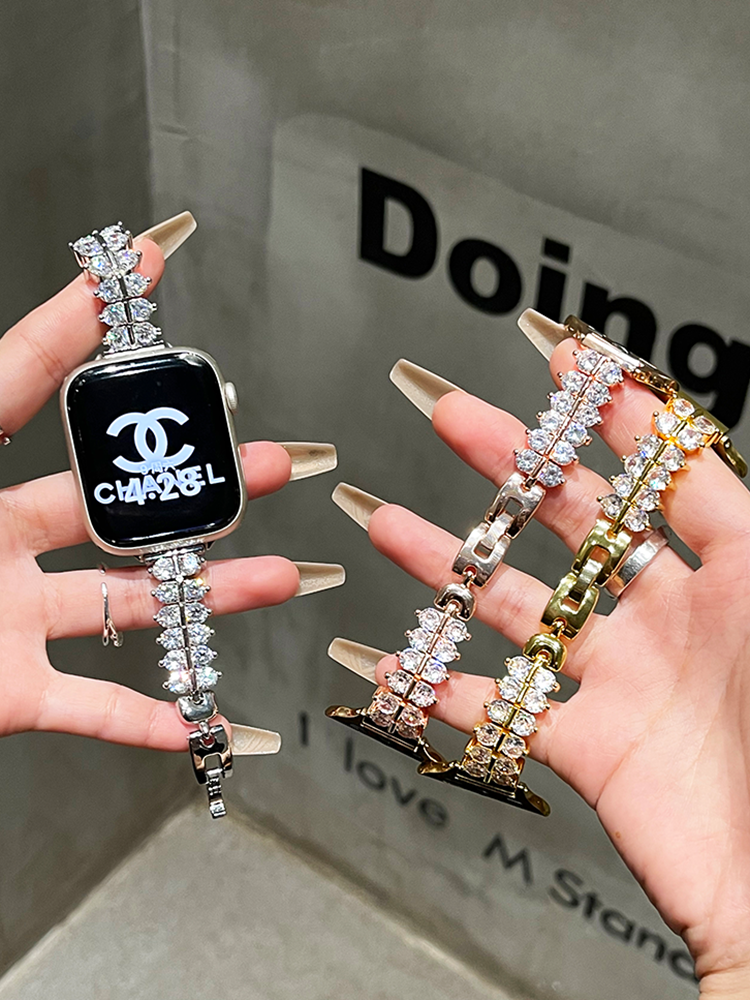 Wheatear Zircon Stainless Steel Band