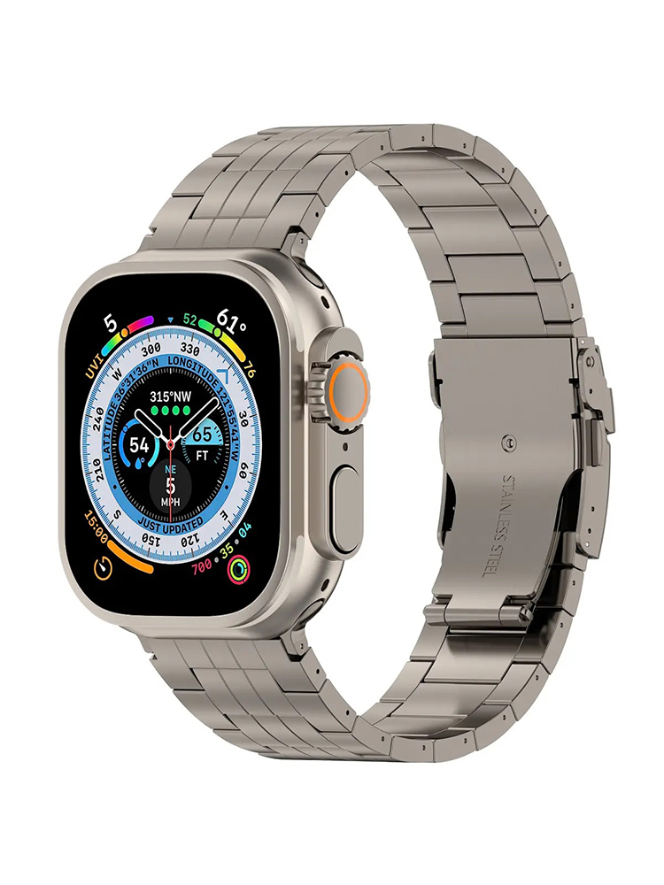 3-link Titanium Alloy Steel Apple Watch Band - Tatanband