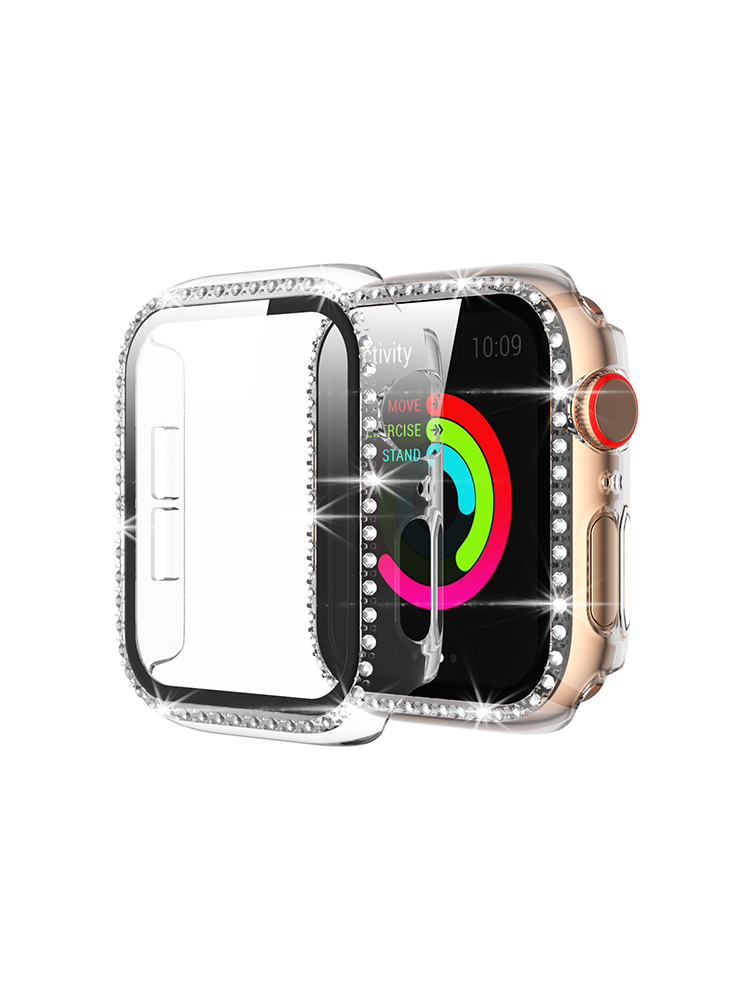 Single Row Rhinestone PVC Protective Case with Protective Film