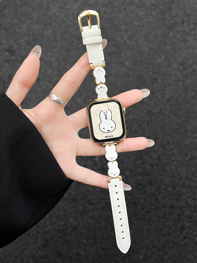 Easter Series Bunny Leather Band for Apple Watch