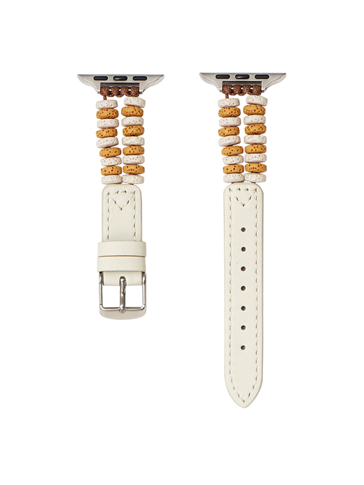 Lava Stone Leather Apple Watch Band - Tatanband