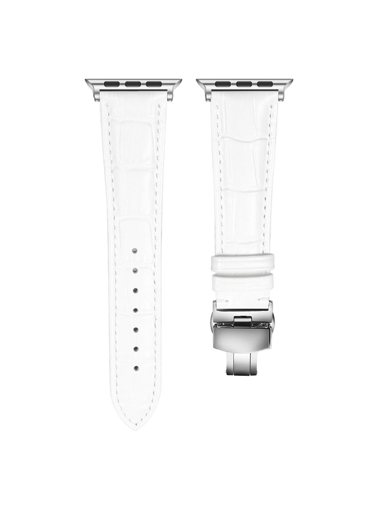 Bamboo Pattern Butterfly Buckle Apple Watch Band - Tatanband