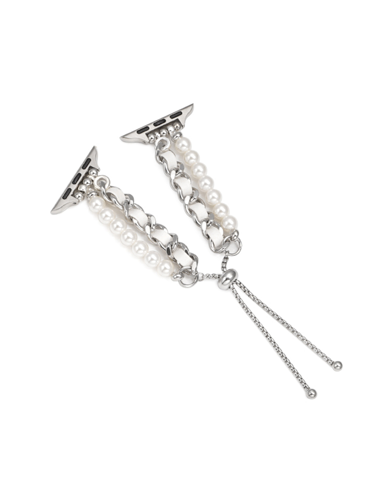 Metal Chain with Pearl Chain Band