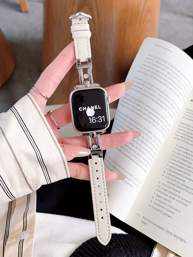 Sliding Diamond Leather Band