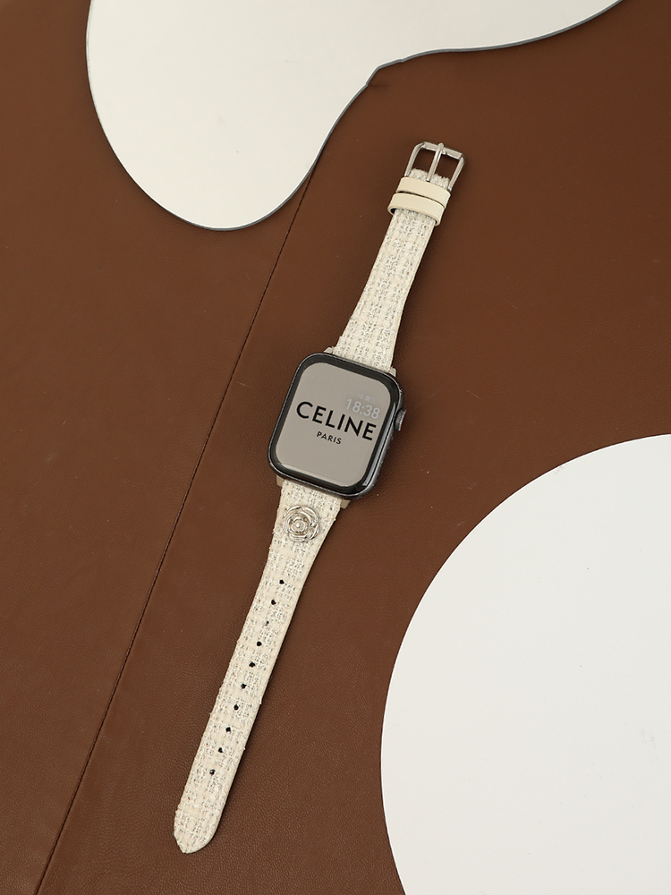 Camellia Rivet Curve Leather Band