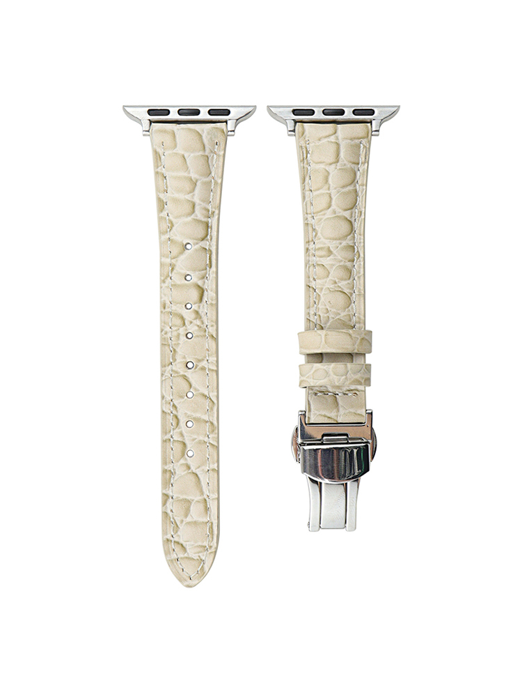 Crocodile Pattern Curve Leather Band