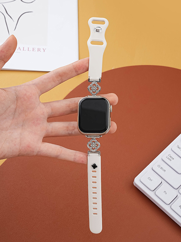 Hollow Clover Silicone Band