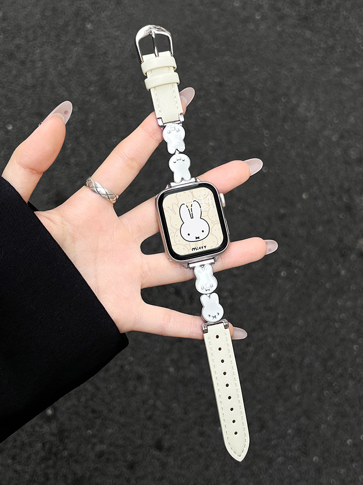 Easter Series Bunny Leather Band for Apple Watch