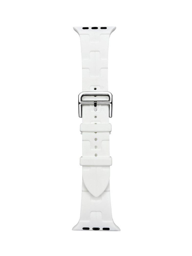 H Letter Print Silicone Apple Watch Band - Tatanband