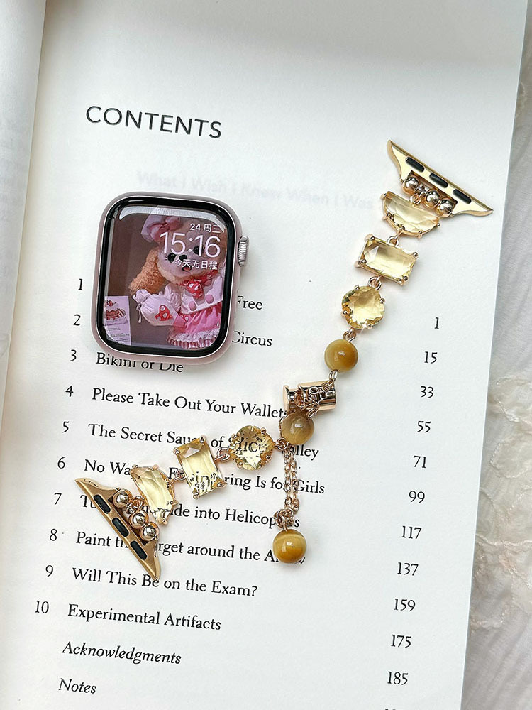 Three Zircons Chain Stainless Steel Band-Tatan Band