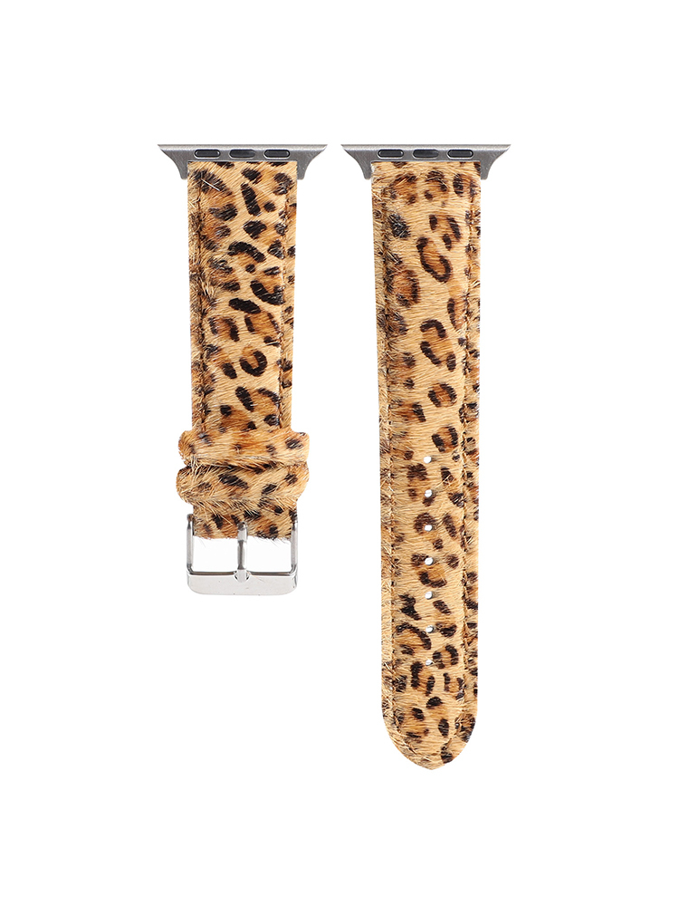 Animal Pattern Plush Leather Band