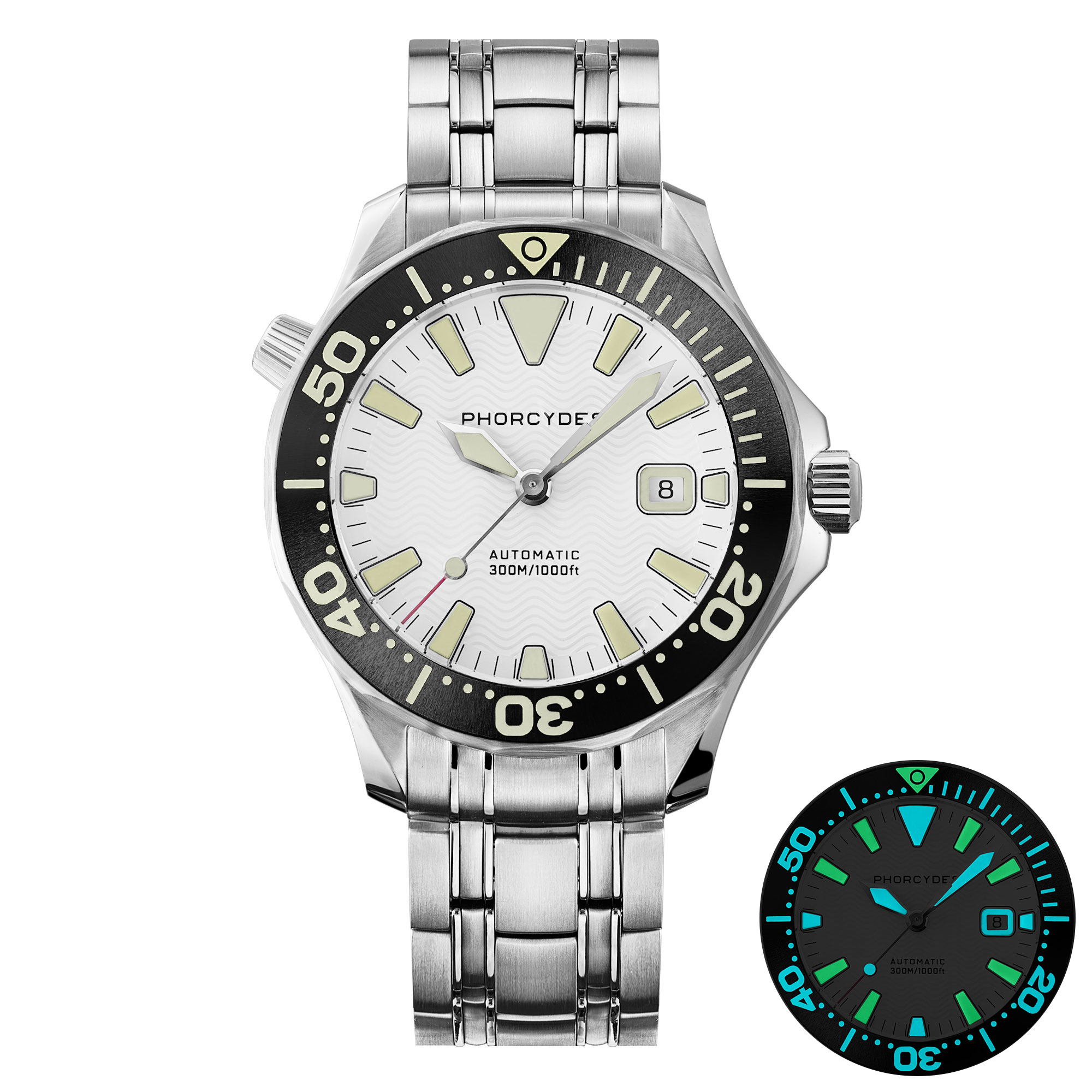 PH-6 with bracelet (white dial)