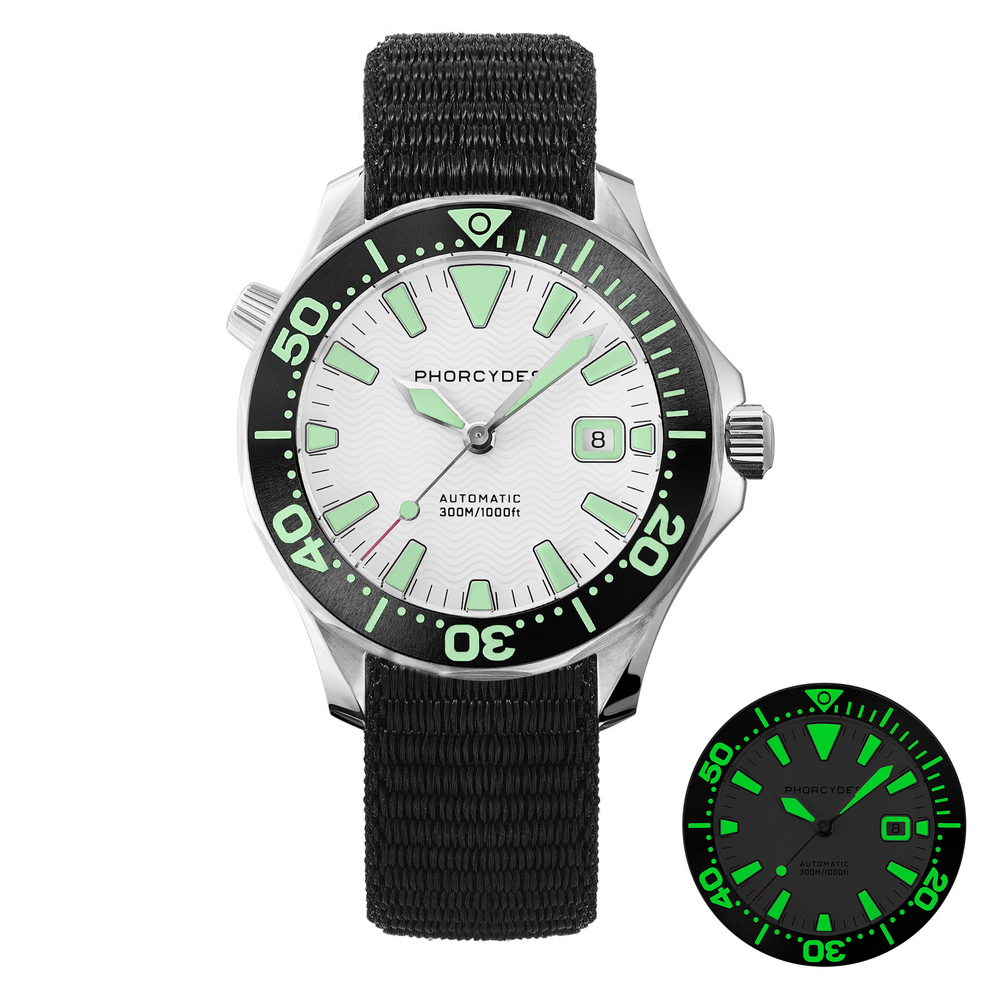 PH-6  with nylon loop (white dial)