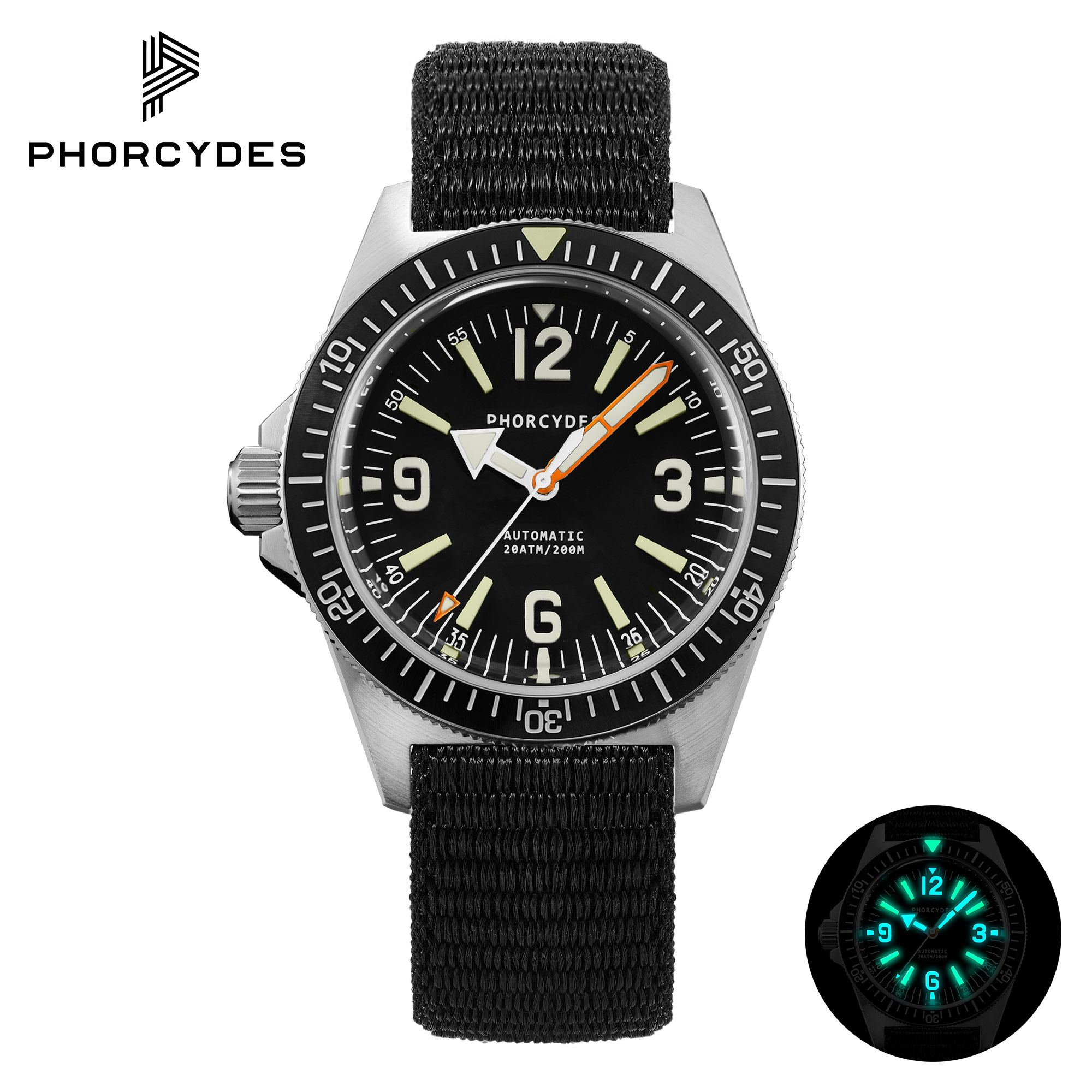 PH-4B skin diver watches with Velcro strap