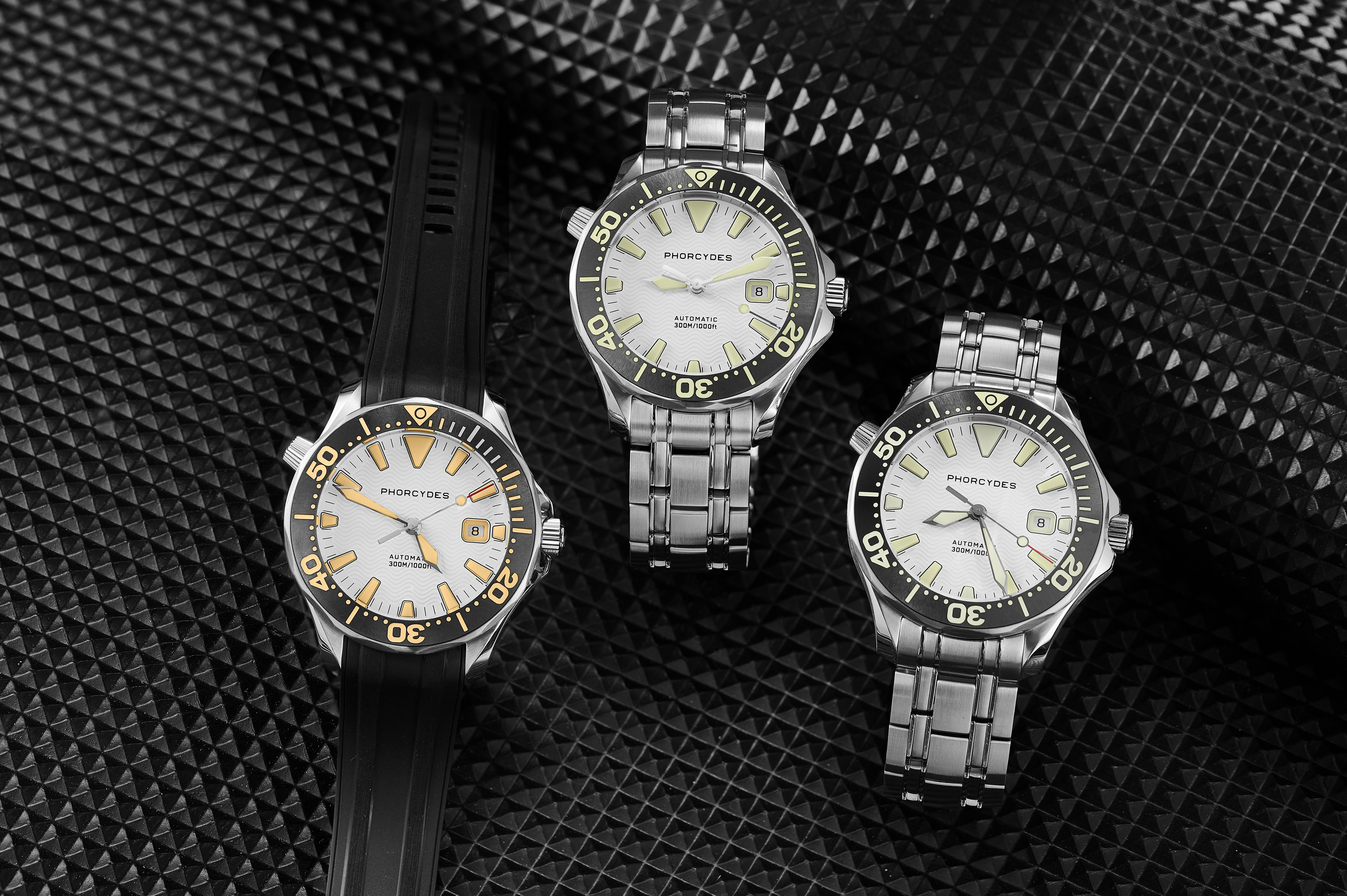 PH-6  with FKM strap (white dial)