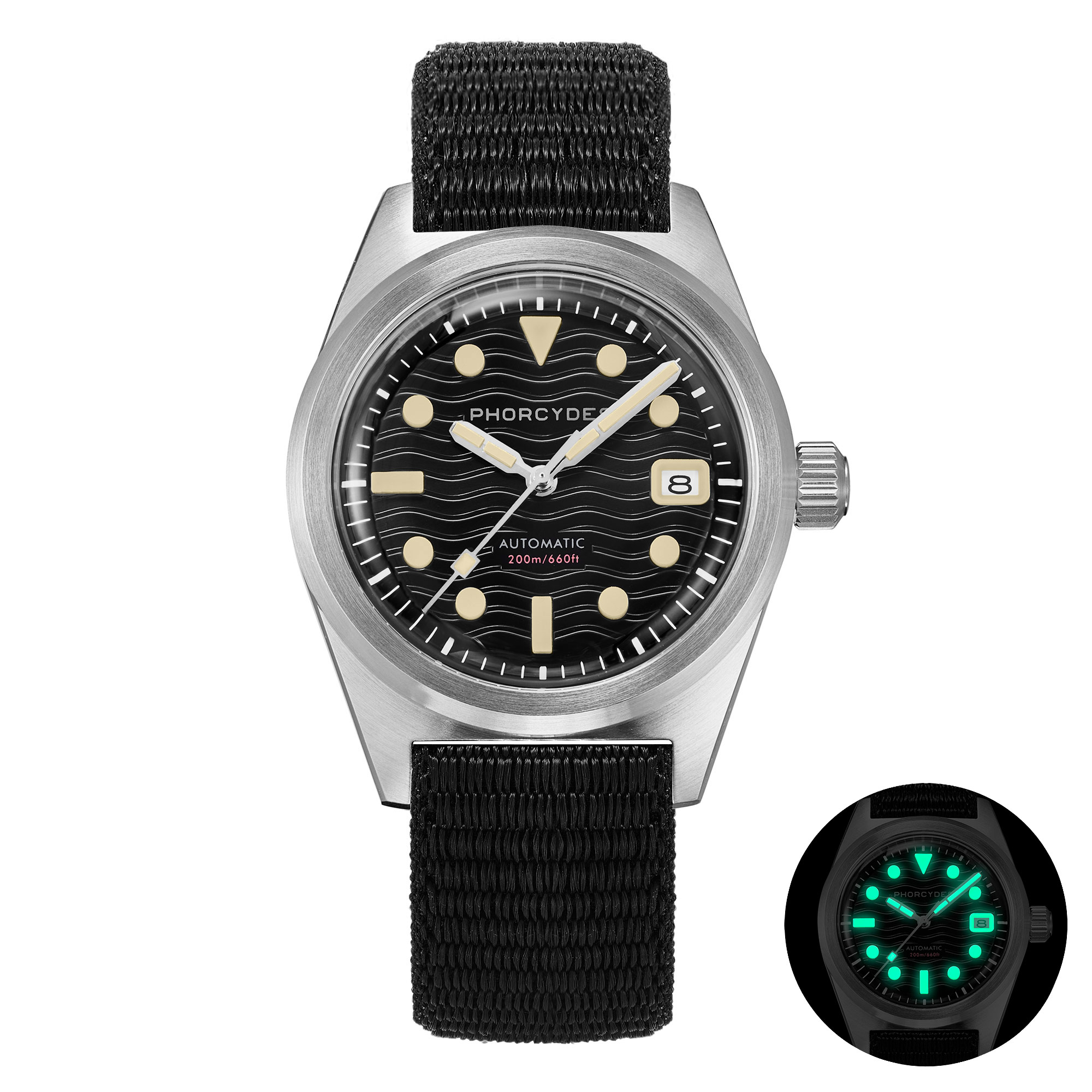 PH-5 skin diver watches with nylon strap