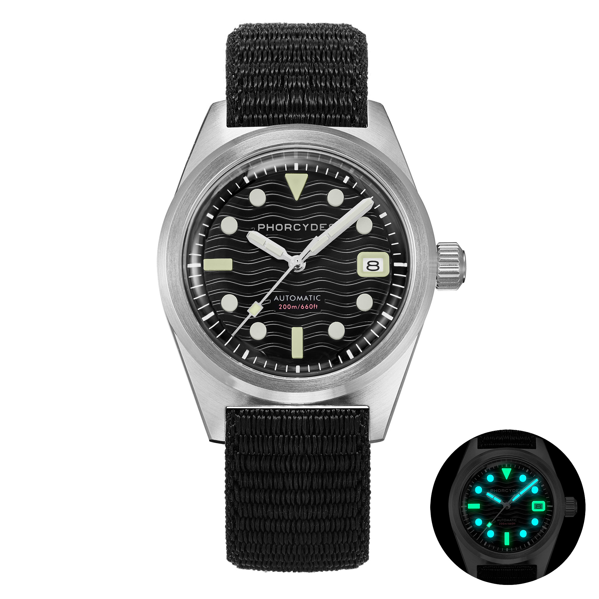 ブランデー ph PH-5 skin diver watches with nylon strap