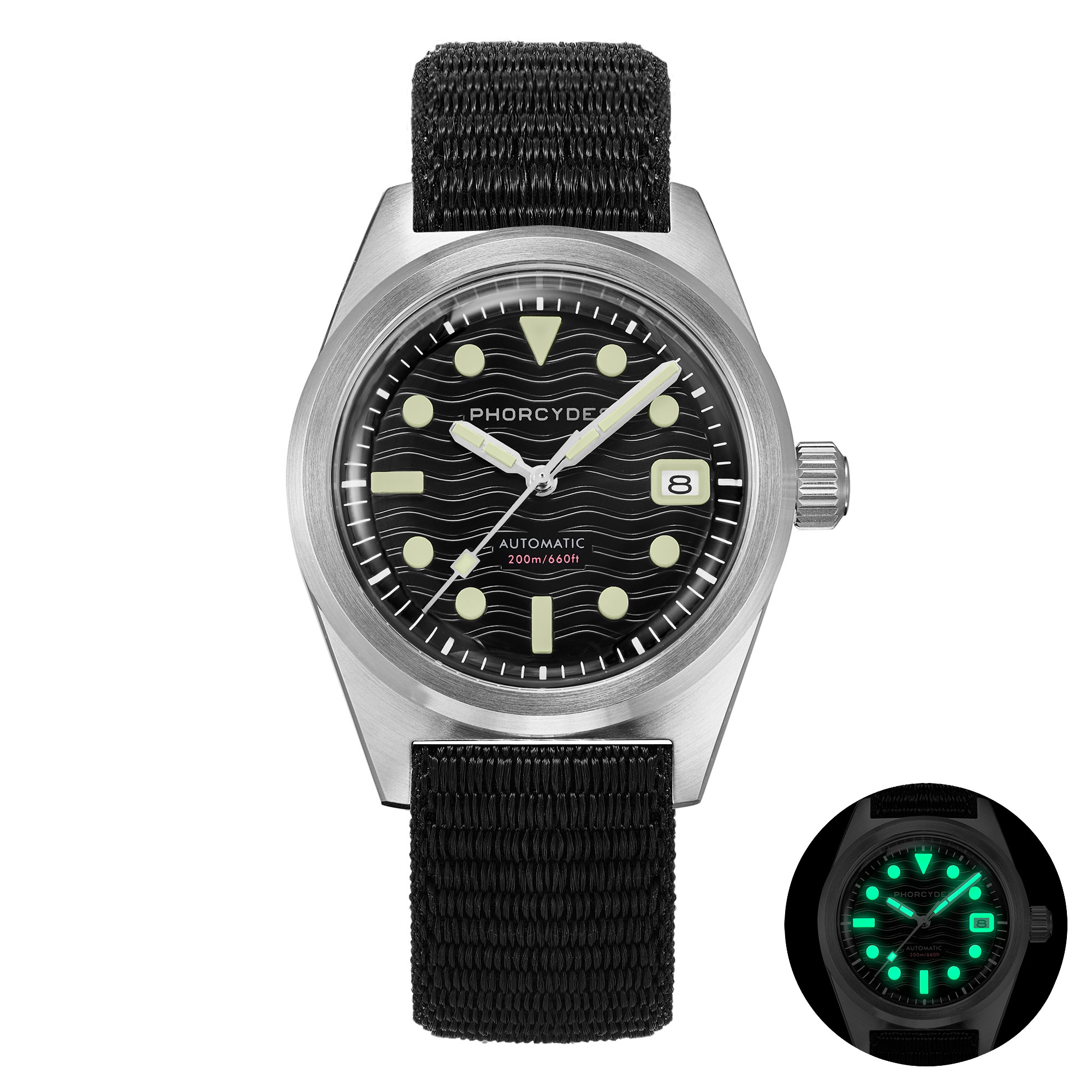 PH-5 skin diver watches with nylon strap