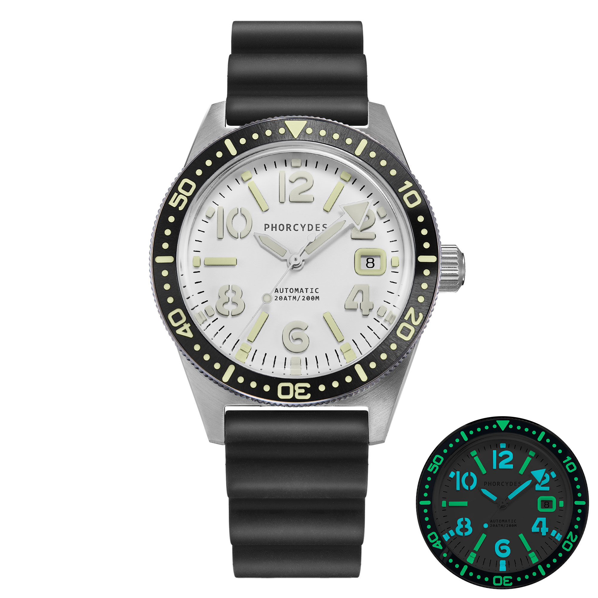 PH-4A+（V2.0） FKM strap (white dial)