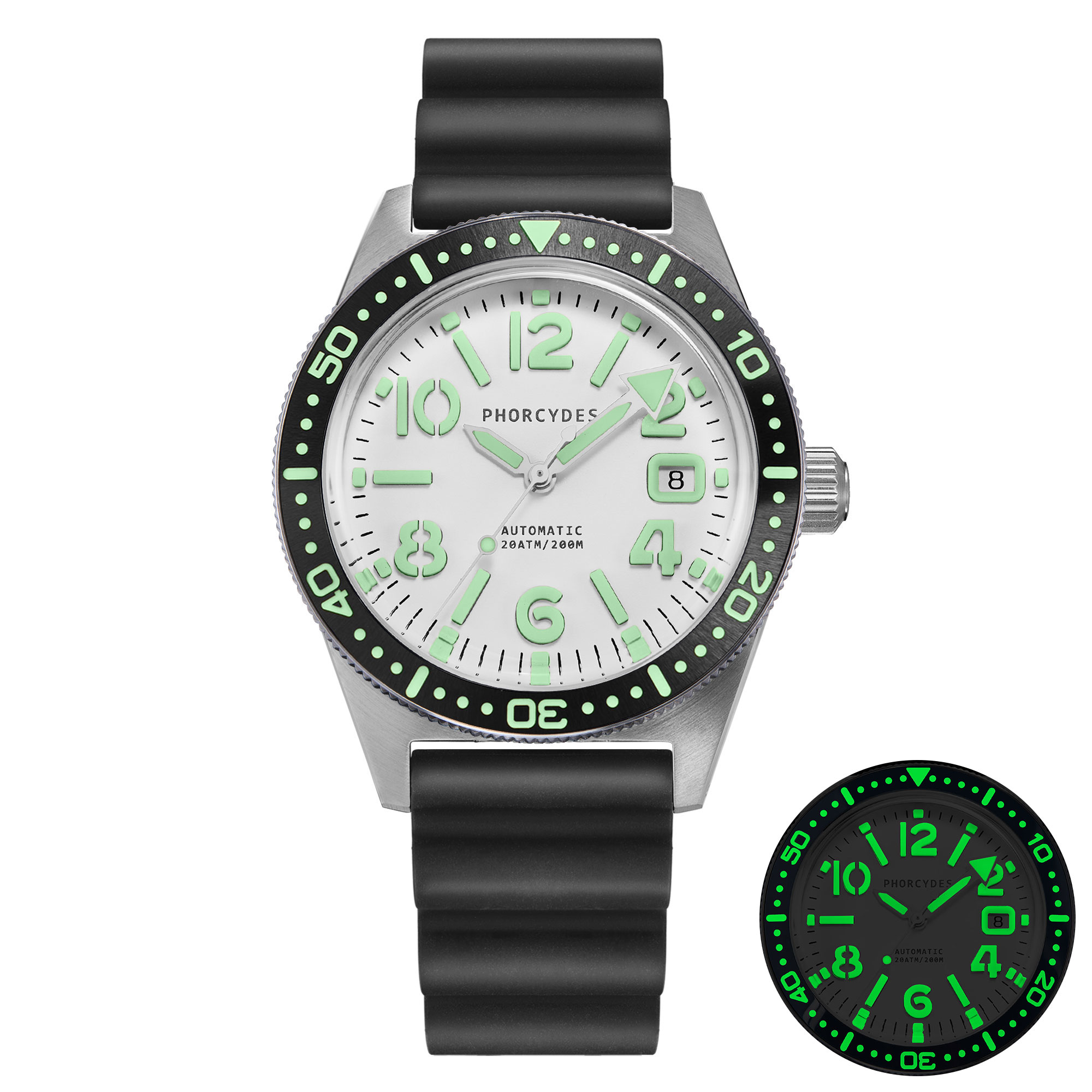 PH-4A+（V2.0） FKM strap (white dial)