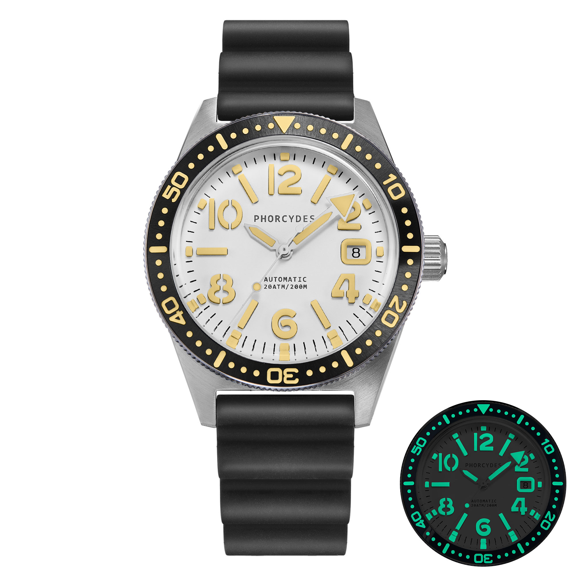 PH-4A+（V2.0） FKM strap (white dial)