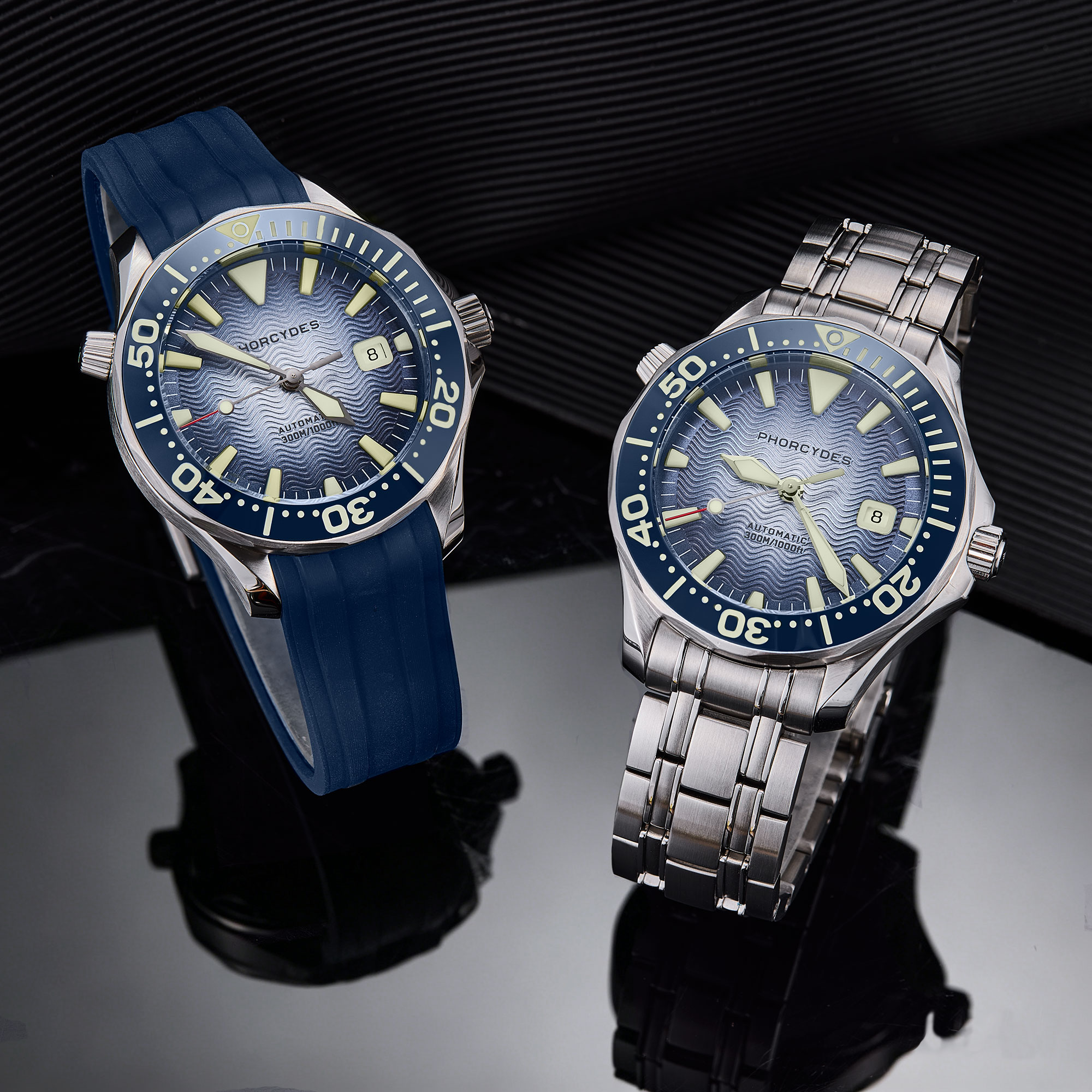 PH-6  with bracelet (blue dial)