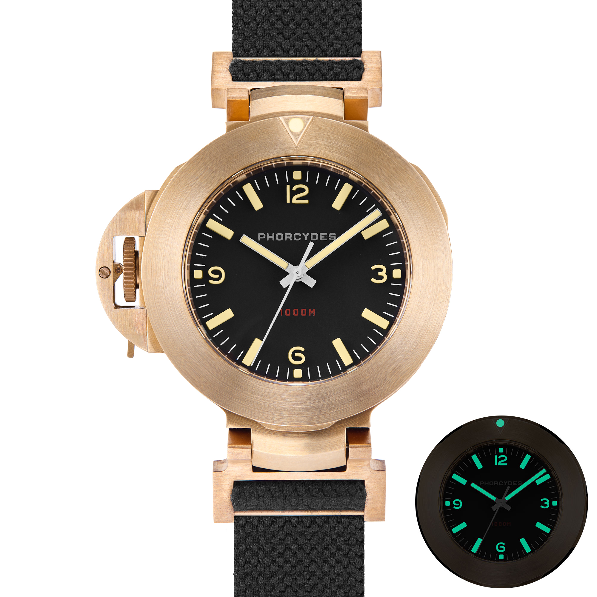 PHB-1 CuSn8 homage dive watch ANNO 1985 bronze prototype
