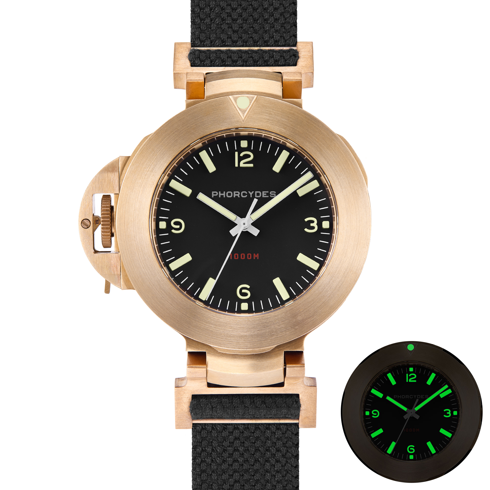 PHB-1 CuSn8 homage dive watch ANNO 1985 bronze prototype